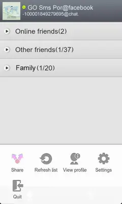 GO FBChat android App screenshot 2